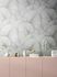 Non-woven wallpaper leaves floral texture light grey 34509 1