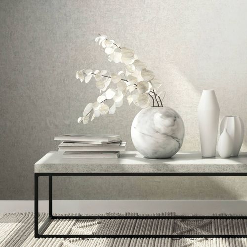 Non-Woven Wallpaper Plaster Look texture grey White 34519