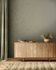 Non-woven wallpaper plaster look texture brown green 34522 1