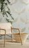 Non-woven wallpaper birds textile look beige metallic 34529 1