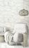 Non-woven wallpaper waves textile look grey metallic 34534 1