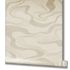 Non-Woven Wallpaper Waves Beige Metallic 34535 4