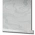 Non-woven wallpaper waves textile look grey metallic 34536 3