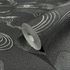 Non-woven wallpaper waves textile look black metallic 34537 3