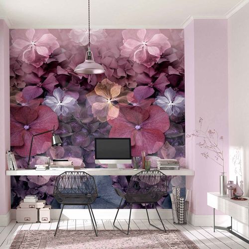 Digital Print Elle Floral Flowers Red Pink Purple 2267-10