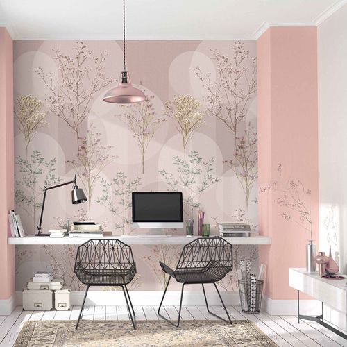 Digital Print Elle Graphic Floral Flowers Pink 2268-10