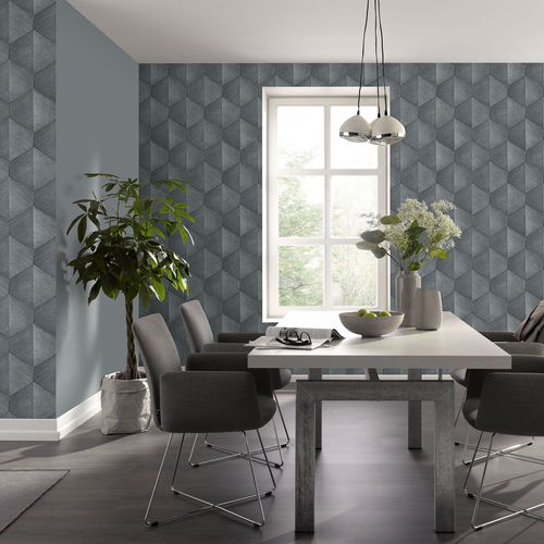 Wallpaper Guido Maria Kretschmer graphic gray metallic