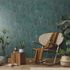 Wallpaper Guido Maria Kretschmer Floral Petrol Copper 1