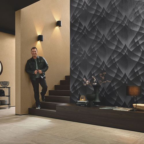 Wallpaper Guido Maria Kretschmer Graphic Black Gloss