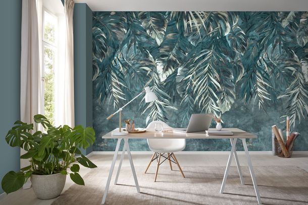 Wall mural Guido Maria Kretschmer Jungle Green Gray