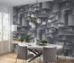 Wall mural Guido Maria Kretschmer Waves Gray Silver 1