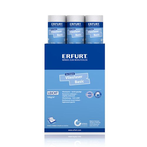6 x Erfurt non-woven fiber Basic 100 wallpaper 31.98 m²