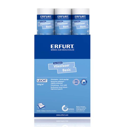 6 x Erfurt non-woven fiber Protect 200 wallpaper 31.98 m²