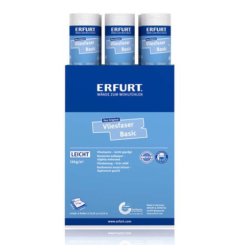 6 x Erfurt non-woven fiber Protect 201 wallpaper 31.98 m²