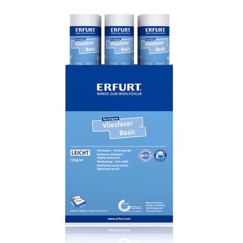 6 x Erfurt non-woven fiber Protect 202 wallpaper 31.98 m²
