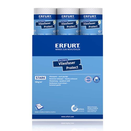 6 x Erfurt textured non-woven Basic 401 wallpaper 31.98m²