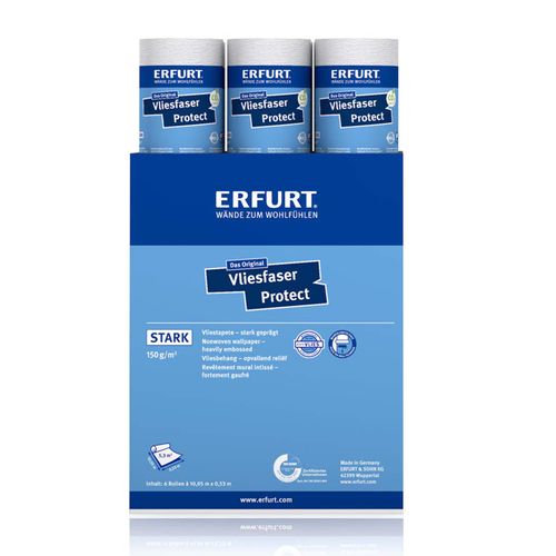 6 x Erfurt structural non-woven Basic 403 wallpaper 31.98m²