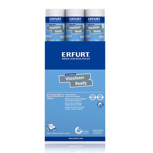 6 x Erfurt textured non-woven Basic 405 wallpaper 31.98m²