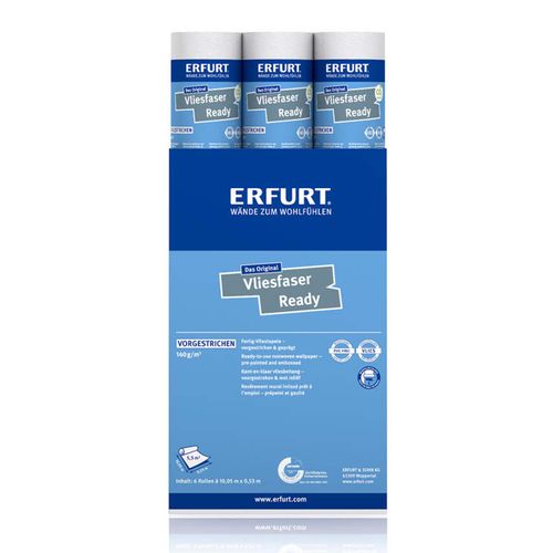 6 x Erfurt structural non-woven Basic 406 wallpaper 31.98m²