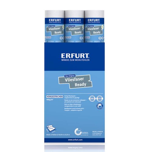 6 x Erfurt structural non-woven Basic 408 wallpaper 31.98m²