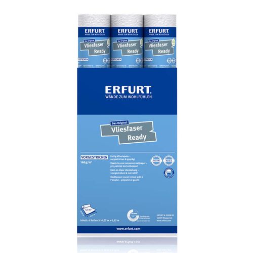 6 x Erfurt non-woven fiber Basic 106 wallpaper 31.98 m²