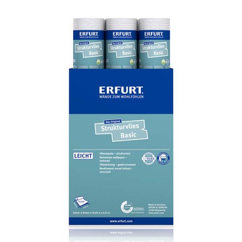 6 x Erfurt non-woven fiber Ready 301 wallpaper 31.98 m²