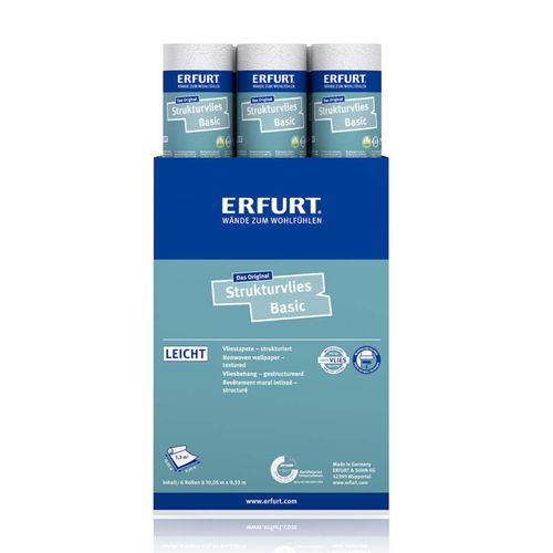 6 x Erfurt non-woven fiber Ready 305 wallpaper 31.98 m²