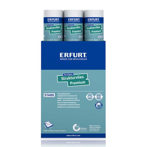 6x Erfurt textured non-woven Premium 500 wallpaper 31.98m²