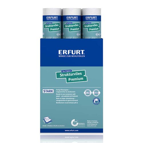 6x Erfurt textured non-woven Premium 503 wallpaper 31.98m²