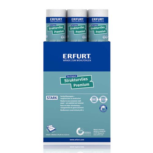 6x Erfurt textured non-woven Premium 504 wallpaper 31.98m²