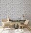 GZSZ non-woven wallpaper flowers grey bronze 34801 1