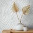 GZSZ non-woven wallpaper zebra white grey metallic 34815 1