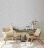 GZSZ non-woven wallpaper zebra white grey metallic 34815 4