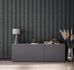 GZSZ non-woven wallpaper stripes black brown metallic 1