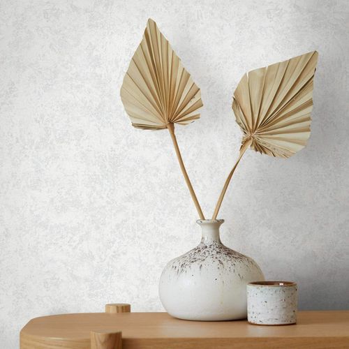 GZSZ non-woven wallpaper plaster look white 34823