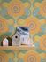 Non-woven wallpaper floral abstract orange blue 39530-1 5