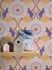 Non-woven wallpaper floral abstract orange purple 39530-3 5
