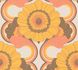 Non-woven wallpaper floral abstract brown yellow 39530-4 2