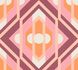 Non-woven wallpaper graphic diamonds orange pink 39531-1 2