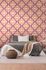 Non-woven wallpaper graphic diamonds orange pink 39531-1 6