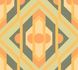 Non-woven wallpaper graphic orange green 39531-2 2