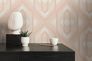 Non-woven wallpaper diamonds beige pink white 39531-5 5