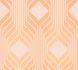 Non-woven wallpaper graphic art deco beige orange 39532-3 2