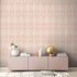 Non-woven wallpaper graphic art deco pink cream 39532-5 6