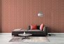 Non-woven wallpaper tiles retro red apricot cream 39533-2 8