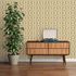 Non-woven wallpaper tiles retro brown yellow 39533-3 6