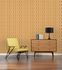 Non-woven wallpaper tiles retro brown orange 39533-4 6