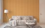 Non-woven wallpaper tiles retro brown orange 39533-4 8
