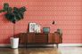 Non-woven wallpaper oval graphic purple apricot 39534-4 7