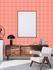 Non-woven wallpaper oval graphic purple apricot 39534-4 6